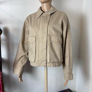 Madewell Women's Woolf Cropped Cargo Jacket